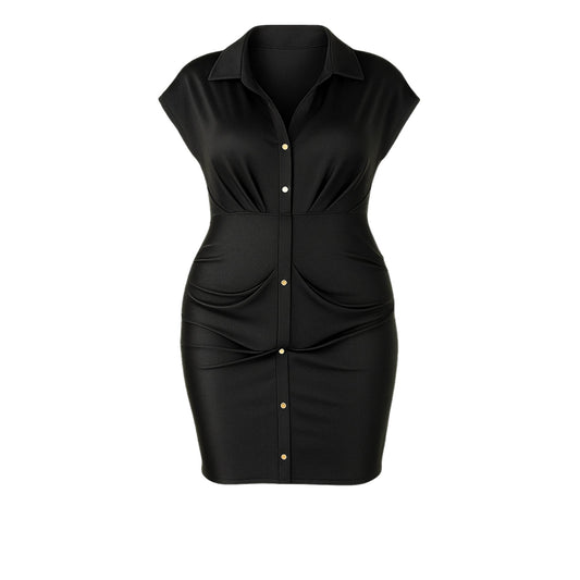 The Goddess Curve Dress in Black Dress Monique's Couture Fashions