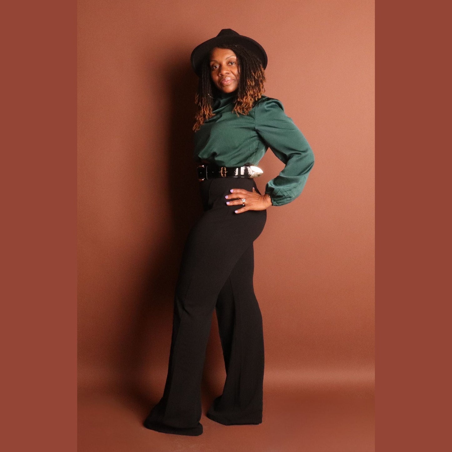 Woman's Black Dress Pants Pants Mo'Nique Couture Fashions