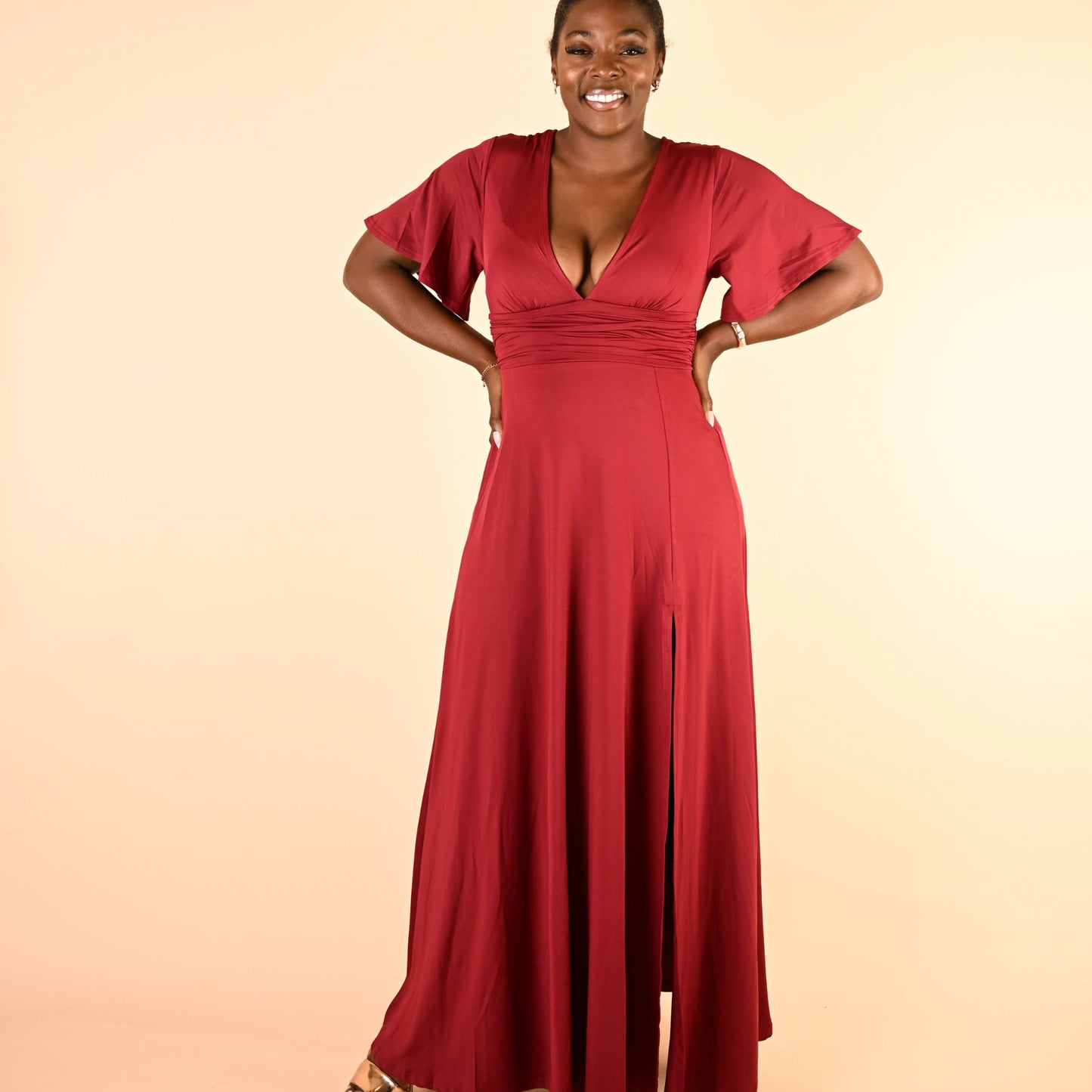 Camille Dress Dress Monique's Couture Fashions S Red