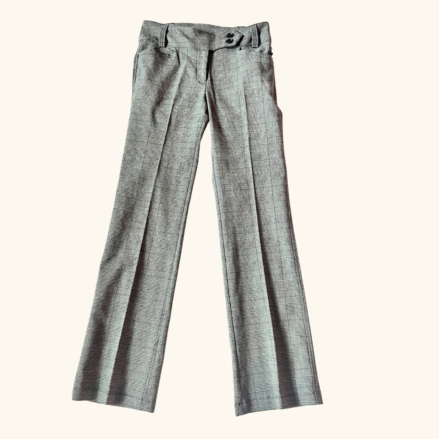 Imani Boot Cut Pants - Black Plaid Monique's Couture Fashions
