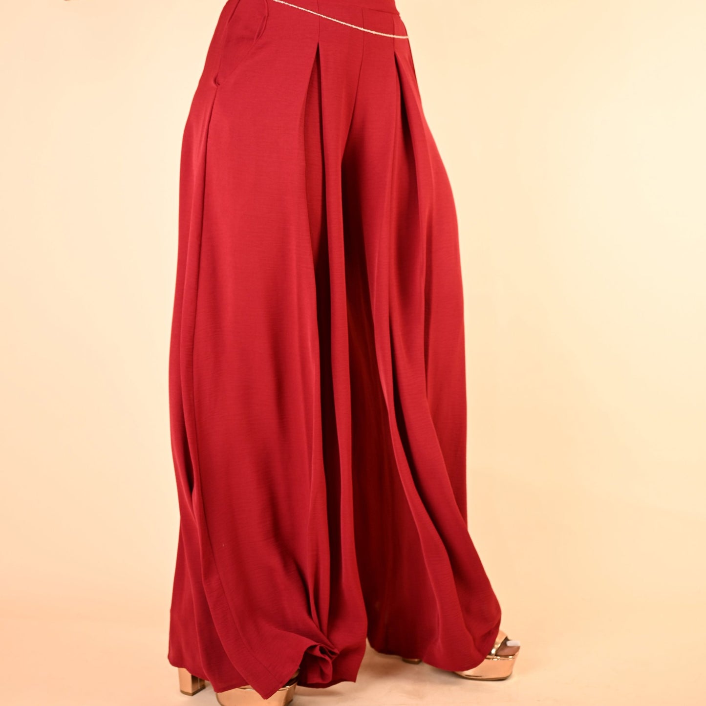 Palazzo Pants Pants Monique's Couture Fashions Red S