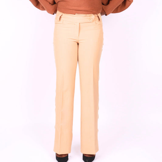 Imani Boot Cut Dress Pants - Khaki Pants Mo'Nique Couture Fashions