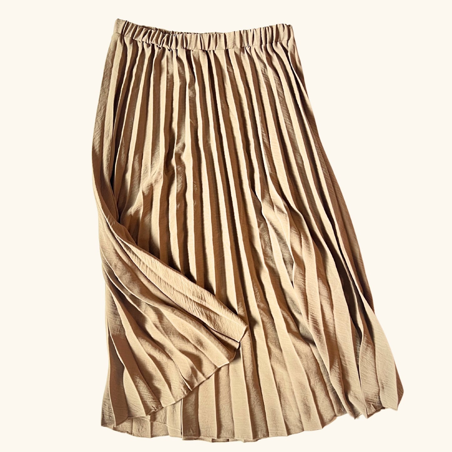 Destiny Pleated Midi Skirt - Cocoa Skirts Mo'Nique Couture Fashions
