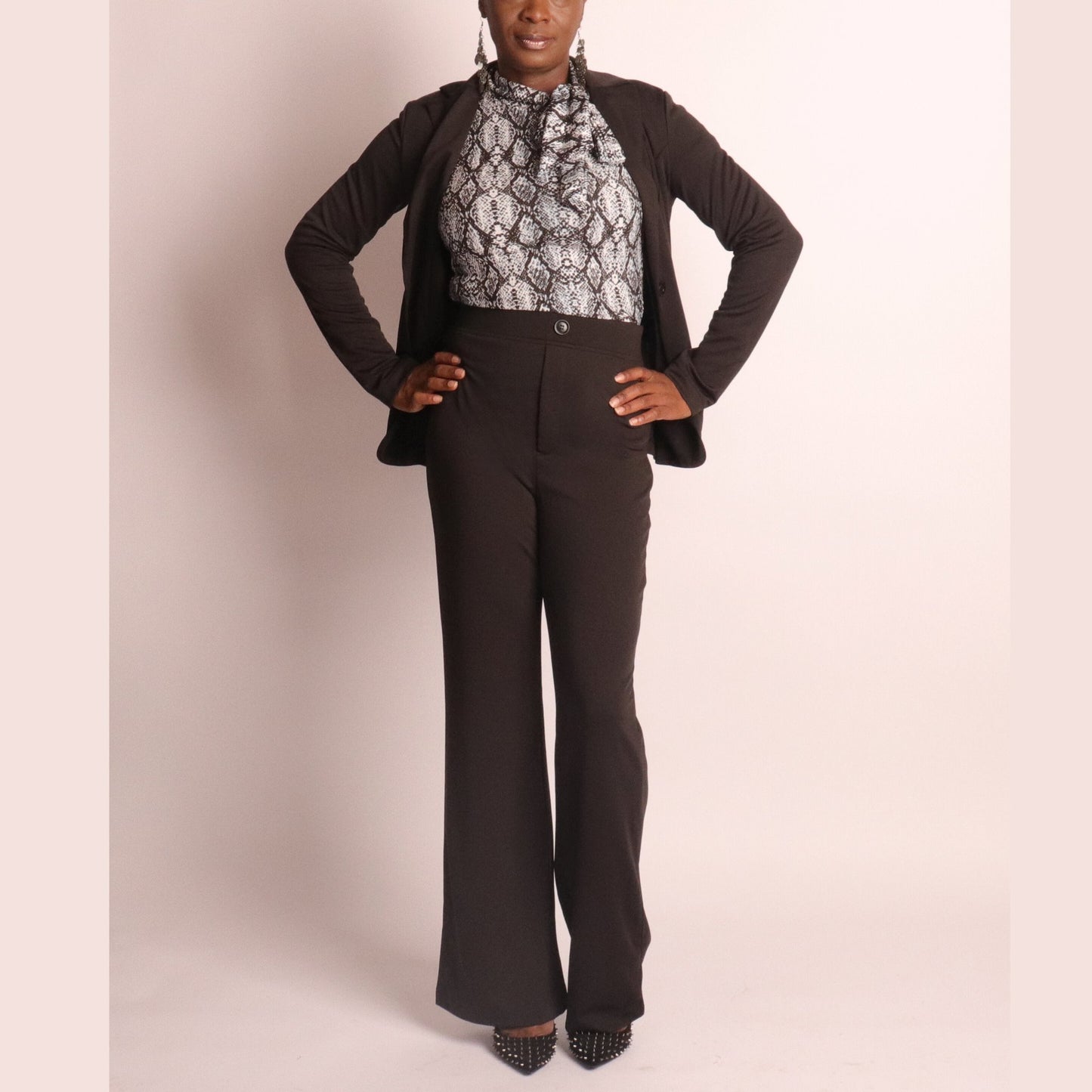 Ebony Pants Suit Sets Mo'Nique Couture Fashions