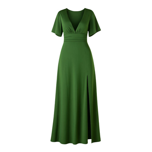 Camille Dress Green Dress Monique's Couture Fashions