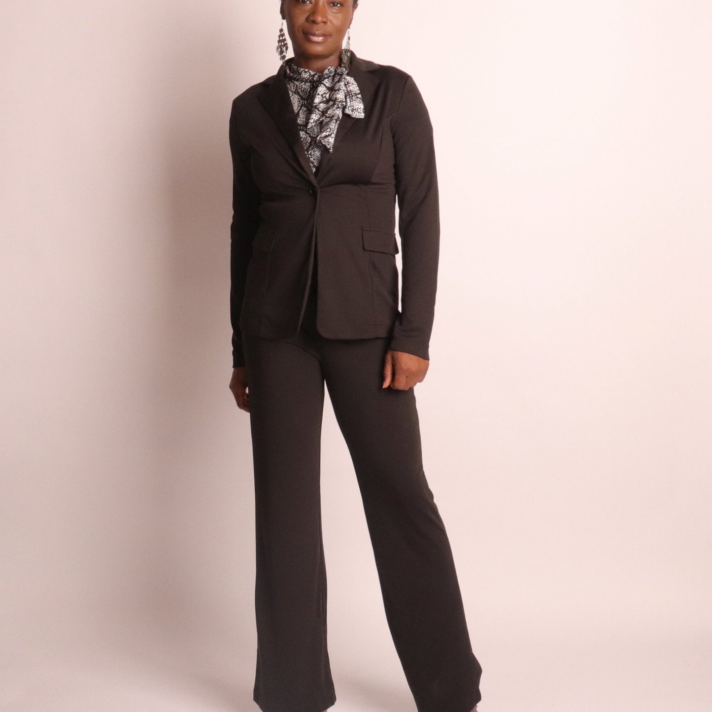 Ebony Pants Suit Sets Mo'Nique Couture Fashions