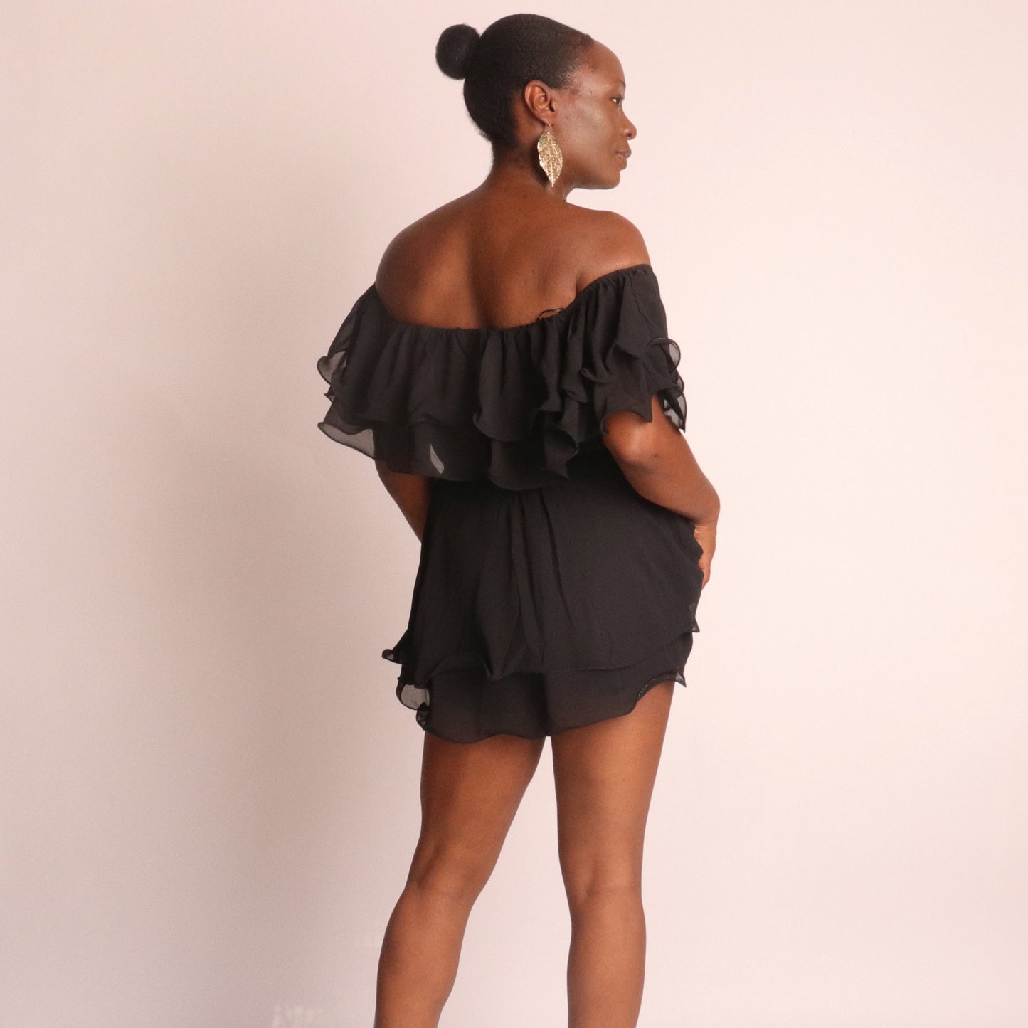 Alyssa Romper - Black Sets Mo'Nique Couture Fashions