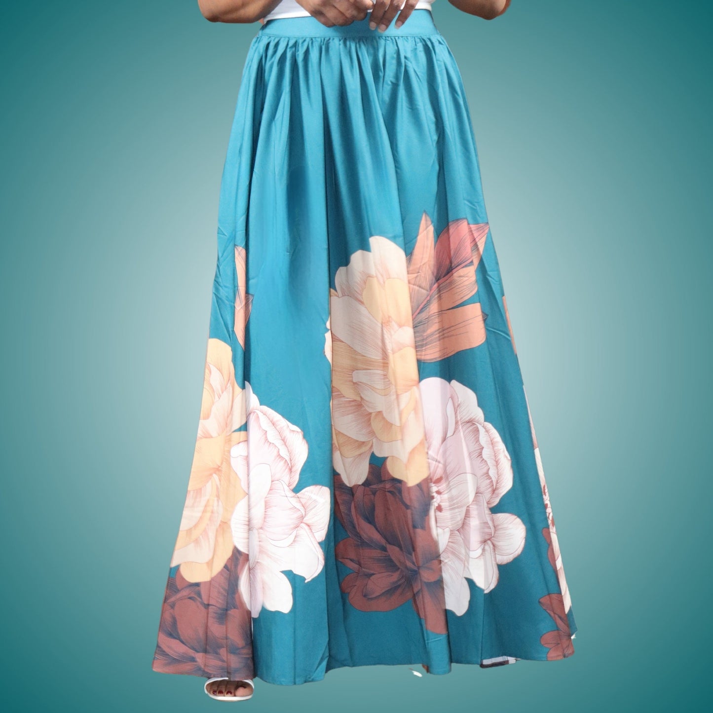 Enchanted Garden Woman's Maxi Skirt Skirts Mo'Nique Couture Fashions