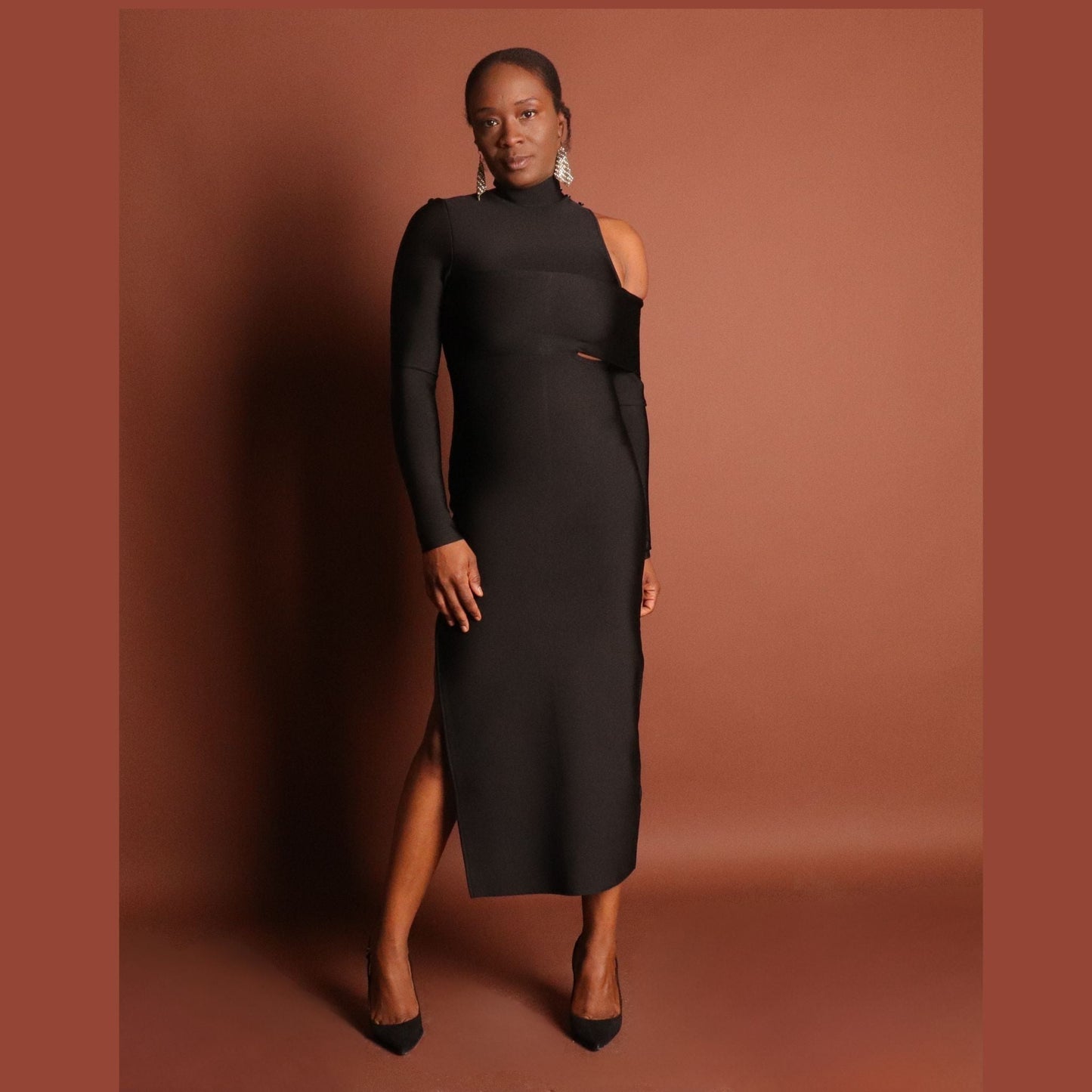 Noire Bandage Dress Dress Mo'Nique Couture Fashions