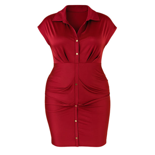 The Goddess Curve Dress in Wine Dress Monique's Couture Fashions 