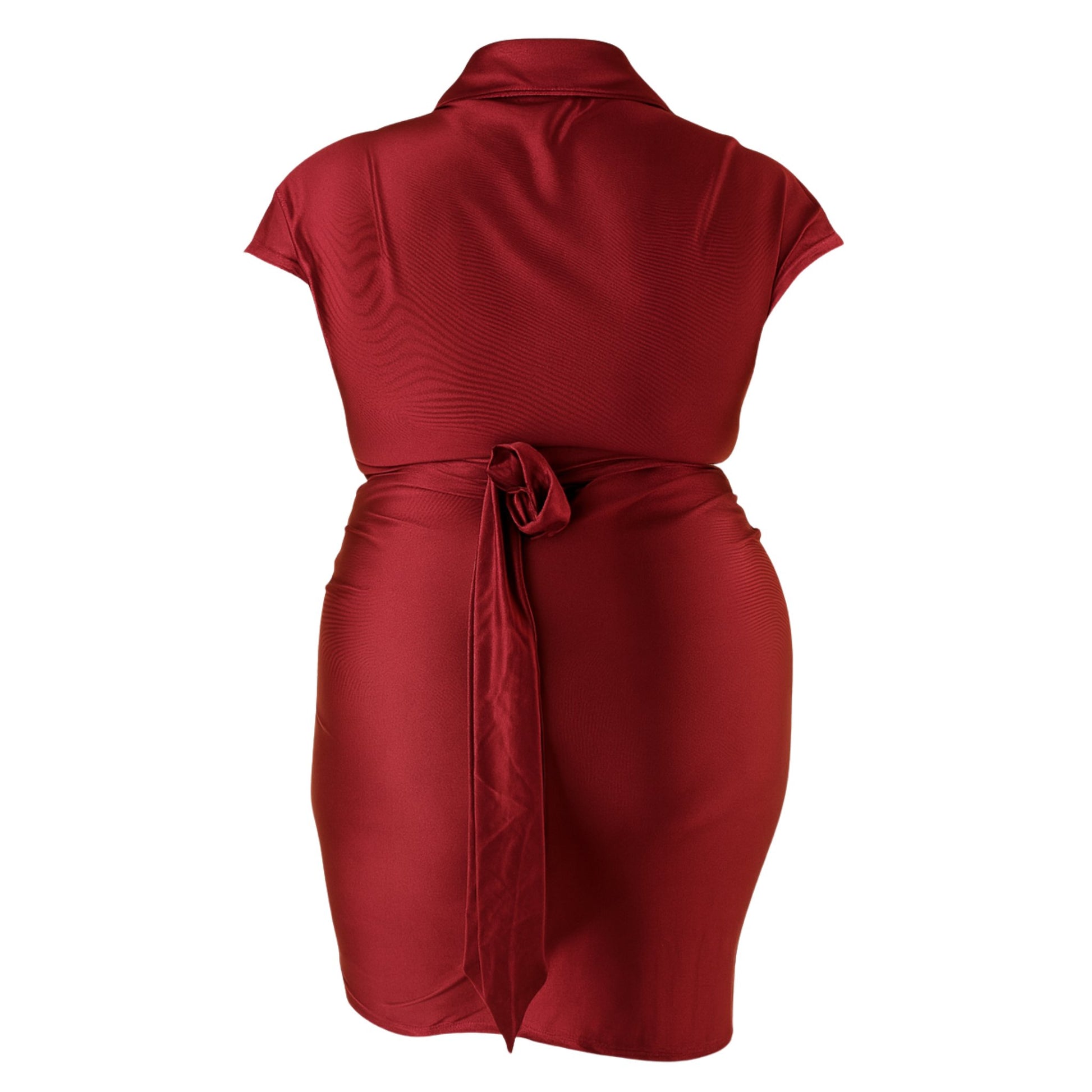 The Goddess Curve Dress in Wine Dress Monique's Couture Fashions 