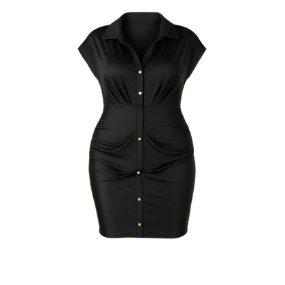 The Goddess Curve Dress in Black Dress Monique's Couture Fashions 