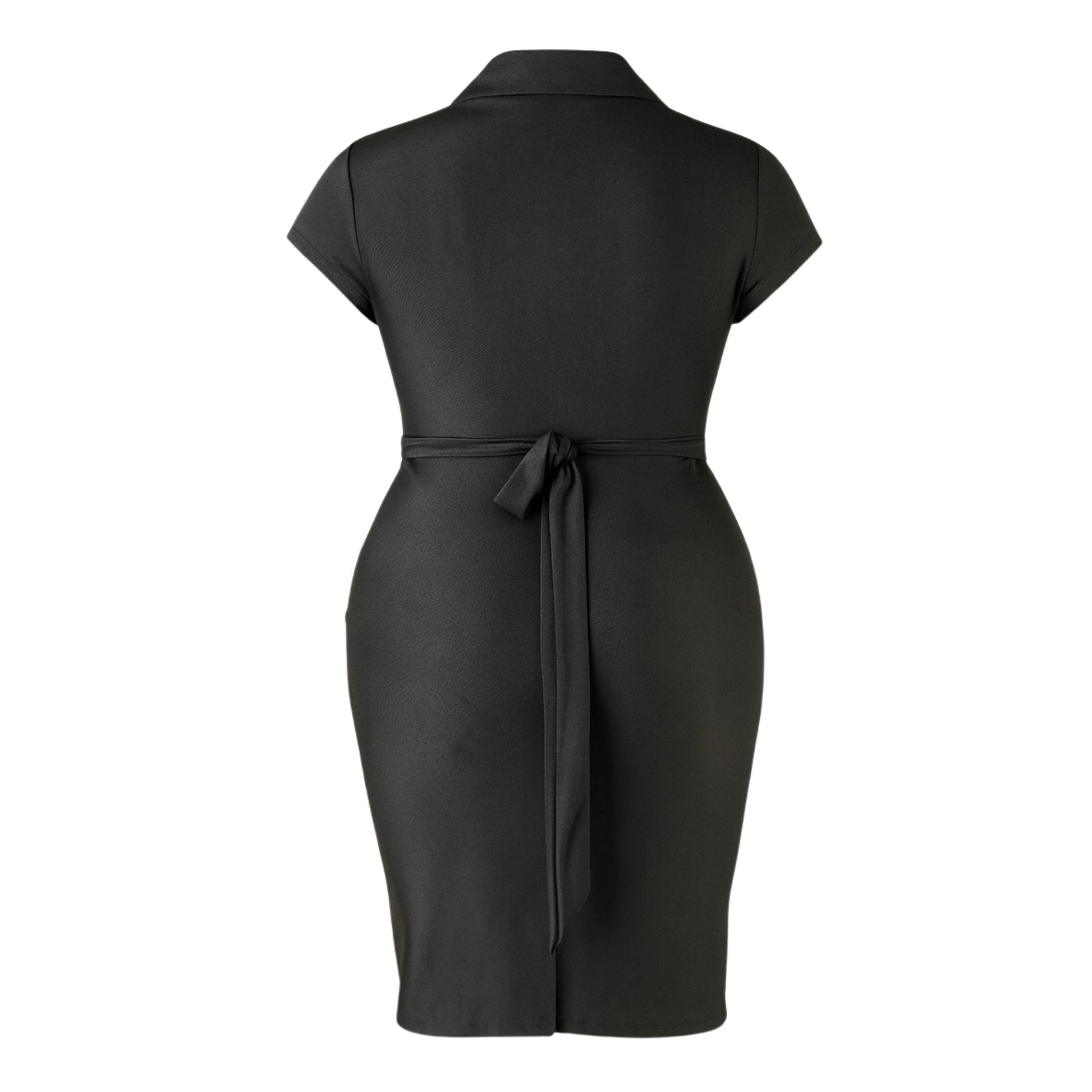 The Goddess Curve Dress in Black Dress Monique's Couture Fashions 