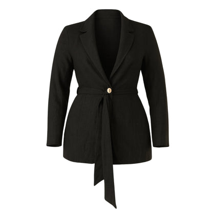 Signature Curve Suit in Black Sets Monique's Couture Fashions 