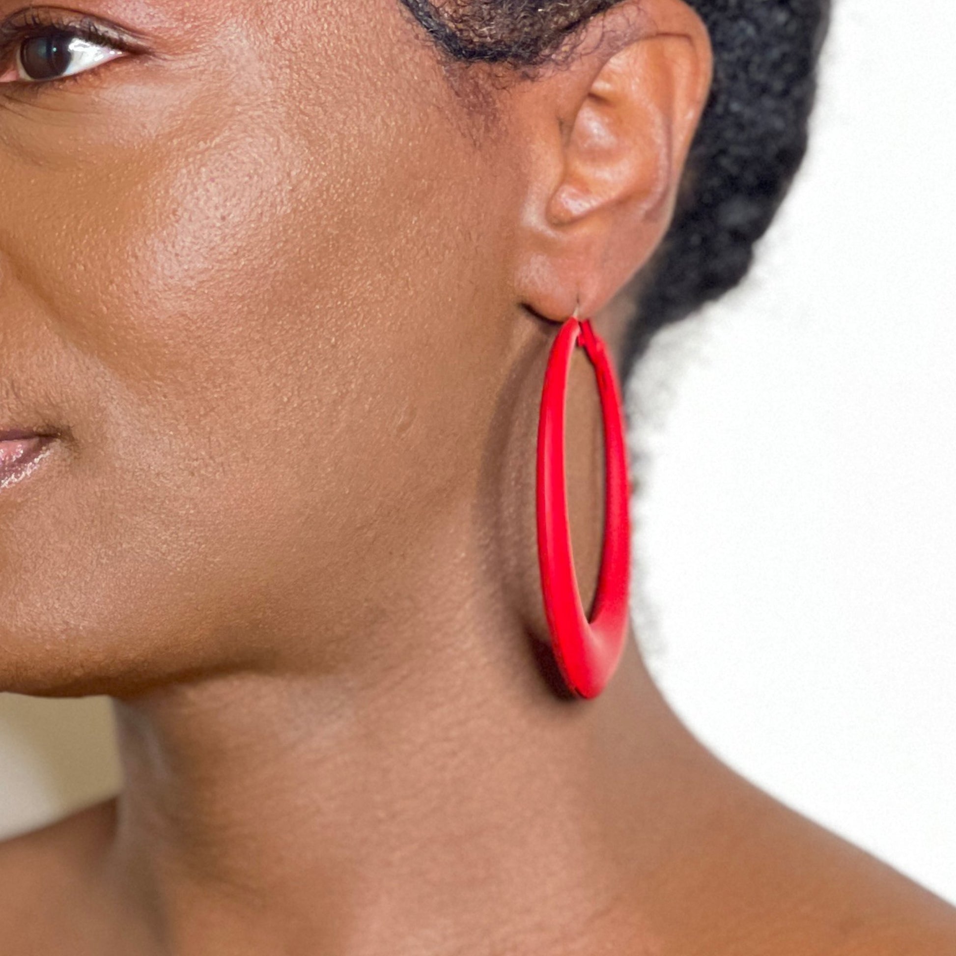 Retro Hoop Earrings Earring Mo'Nique Couture Fashions 