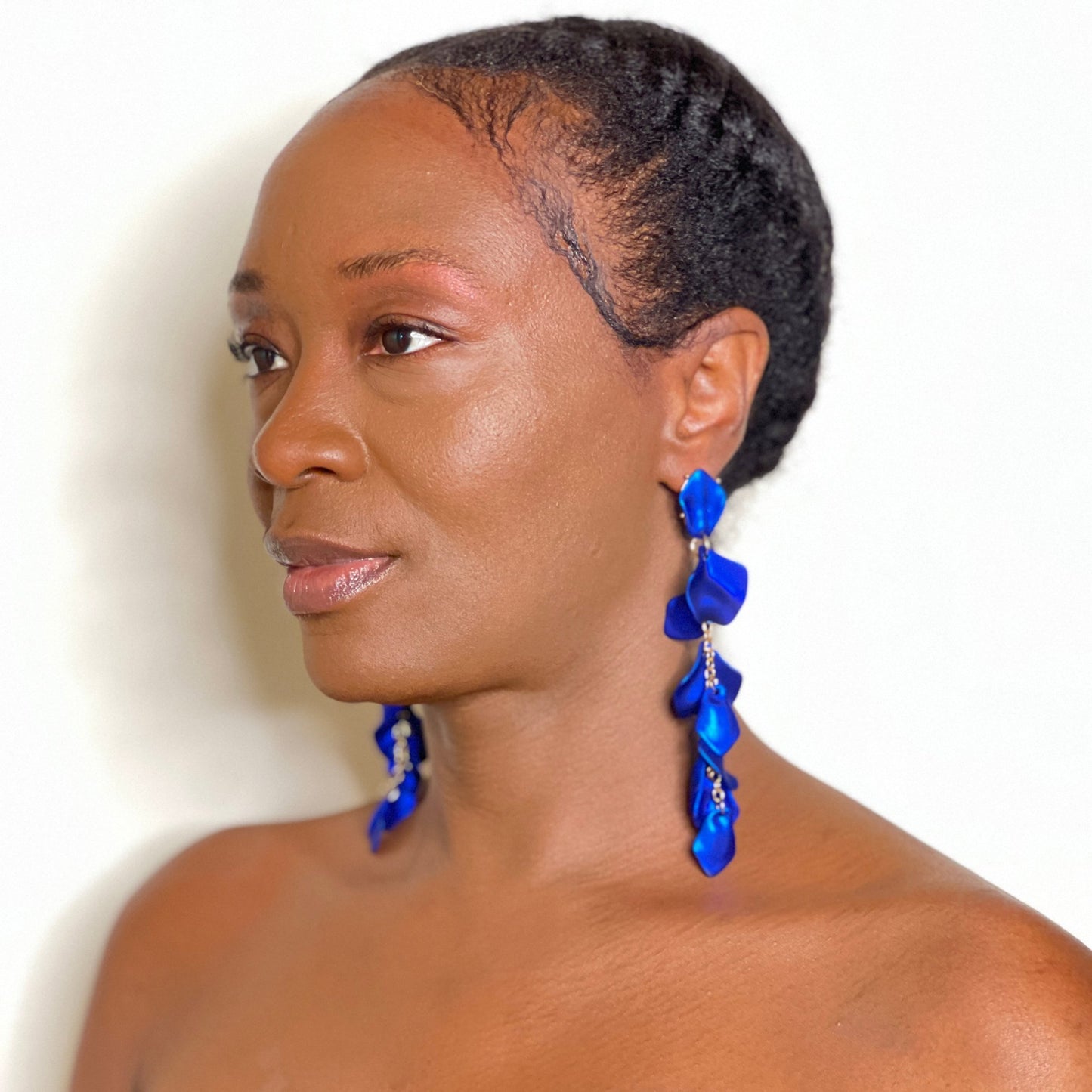 Petal Drop Earrings Earring Mo'Nique Couture Fashions 