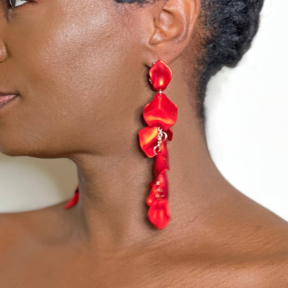 Petal Drop Earrings Earring Mo'Nique Couture Fashions 
