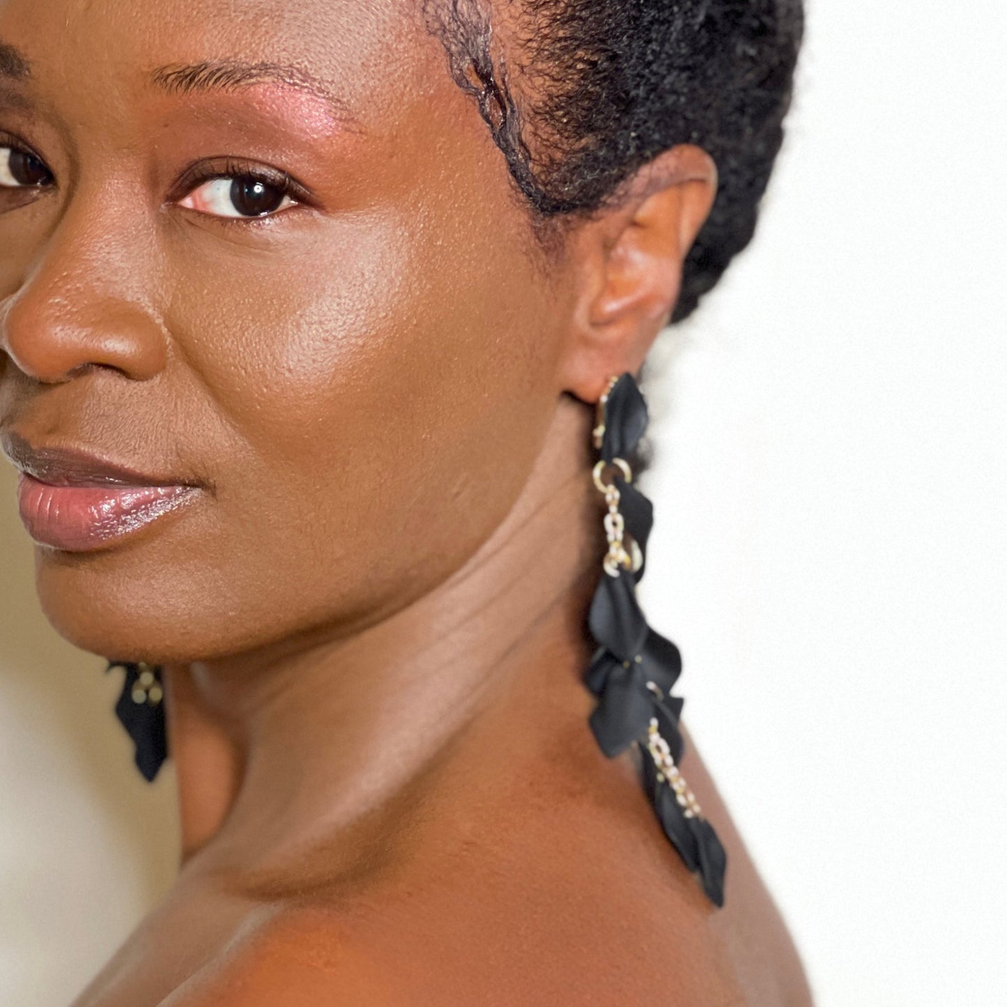 Petal Drop Earrings Earring Mo'Nique Couture Fashions 