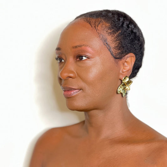 Flower Stud Earrings Earring Mo'Nique Couture Fashions 