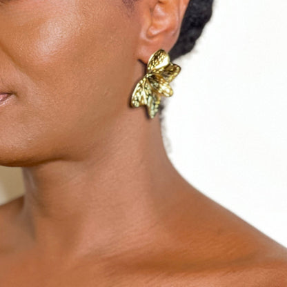 Flower Stud Earrings Earring Mo'Nique Couture Fashions 