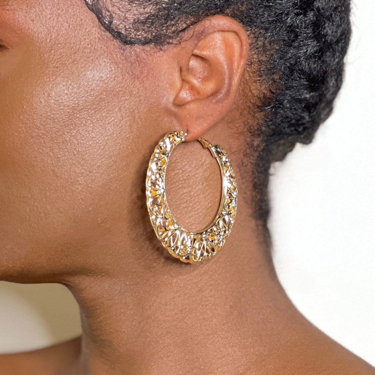 Filigree Hoops Earring Mo'Nique Couture Fashions 