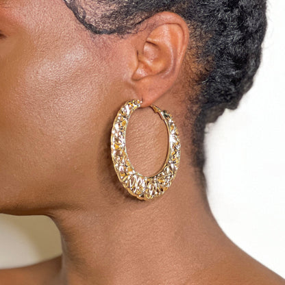 Filigree Hoops Earring Mo'Nique Couture Fashions 
