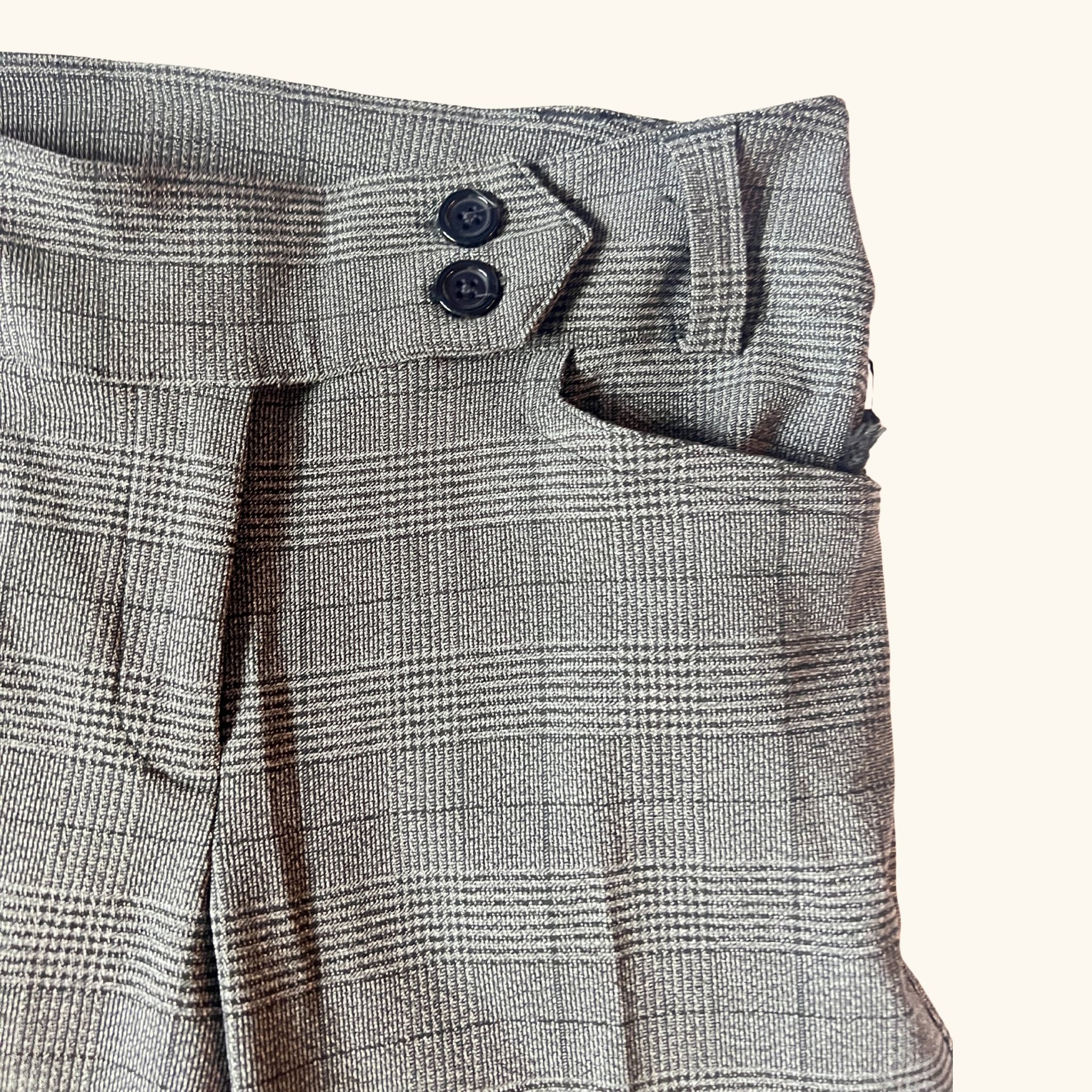 Imani Boot Cut Pants - Black Plaid Monique's Couture Fashions 