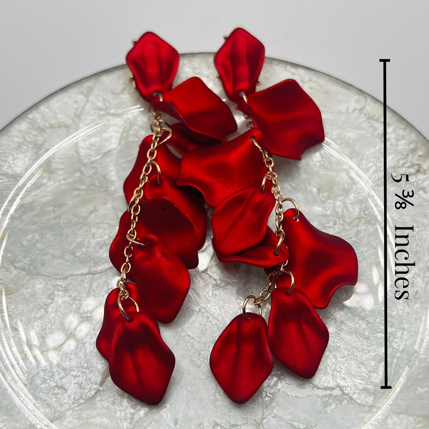 Petal Drop Earrings Earring Mo'Nique Couture Fashions 