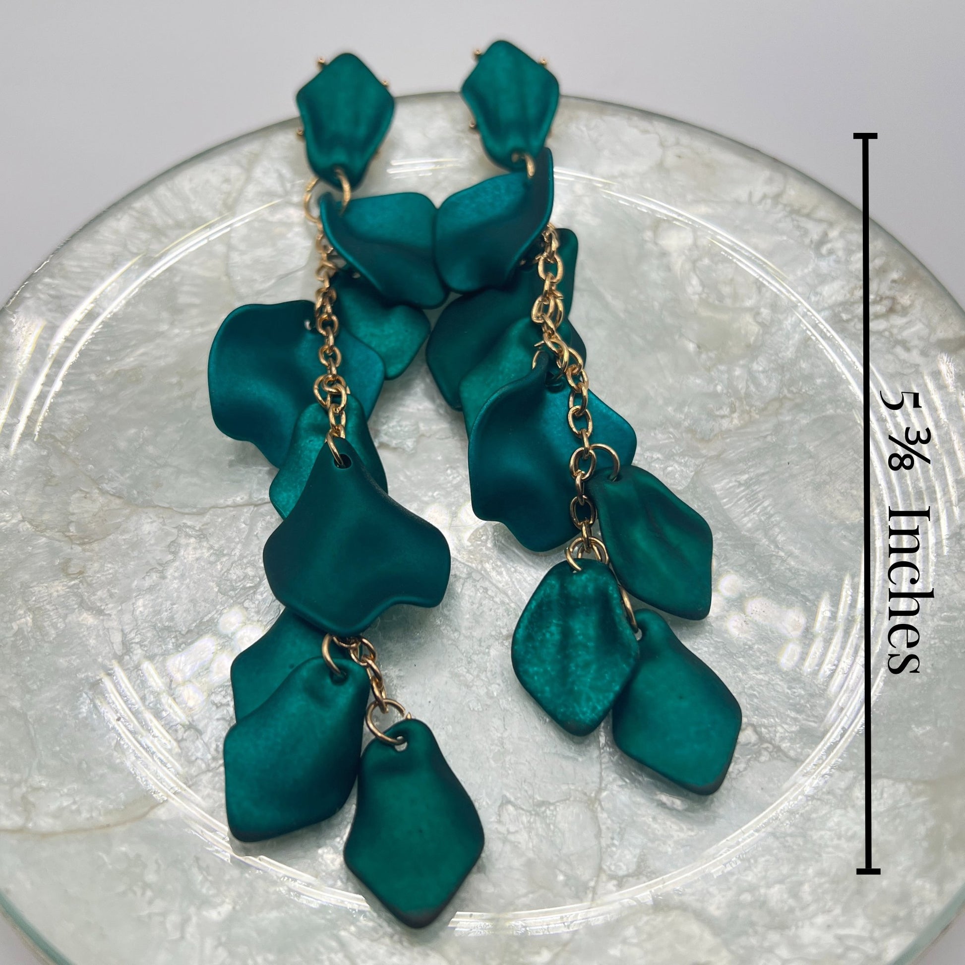 Petal Drop Earrings Earring Mo'Nique Couture Fashions 