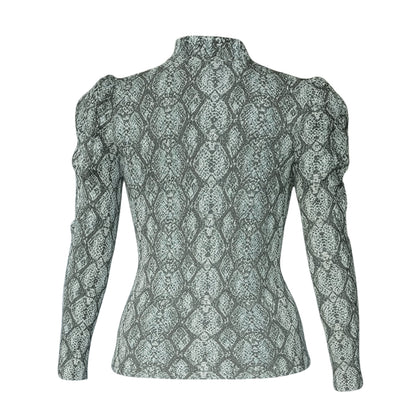 Mya Pleated Sleeve Blouse Tops Mo'Nique Couture Fashions 