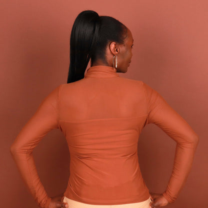 Rachel Semi - Sheer Blouse Tops Monique's Couture Fashions 