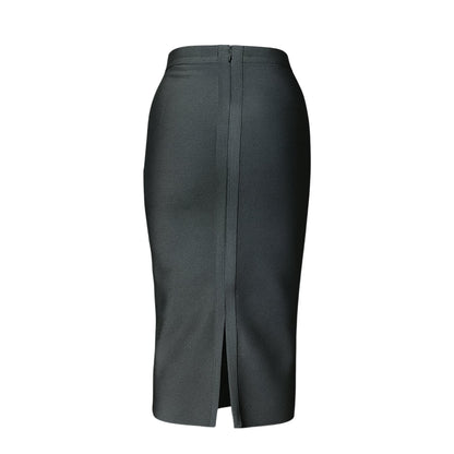 Black Pearl Crop Top & Midi Skirt Set Sets Mo'Nique Couture Fashions 