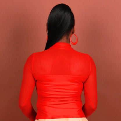 Rachel Semi - Sheer Blouse Tops Monique's Couture Fashions 