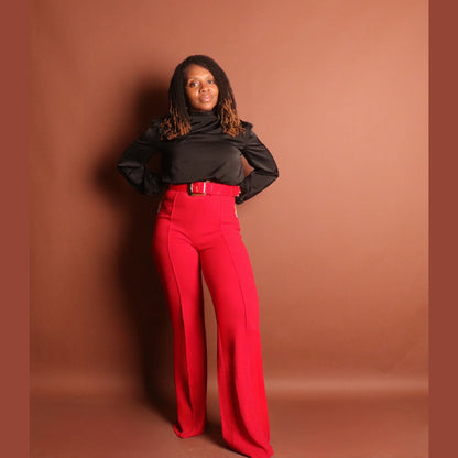 Woman's Red Dress Pants – Monique's Couture Fashions