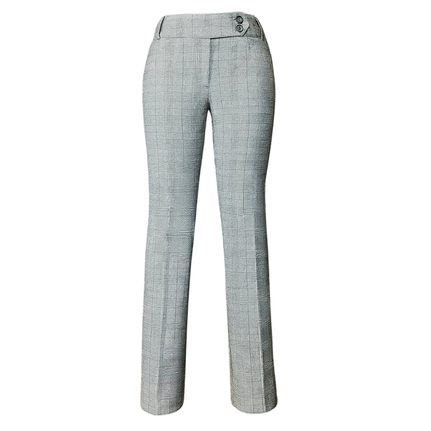 Imani Boot Cut Pants - Black Plaid Monique's Couture Fashions 