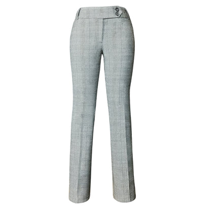 Imani Boot Cut Pants - Black Plaid Monique's Couture Fashions 