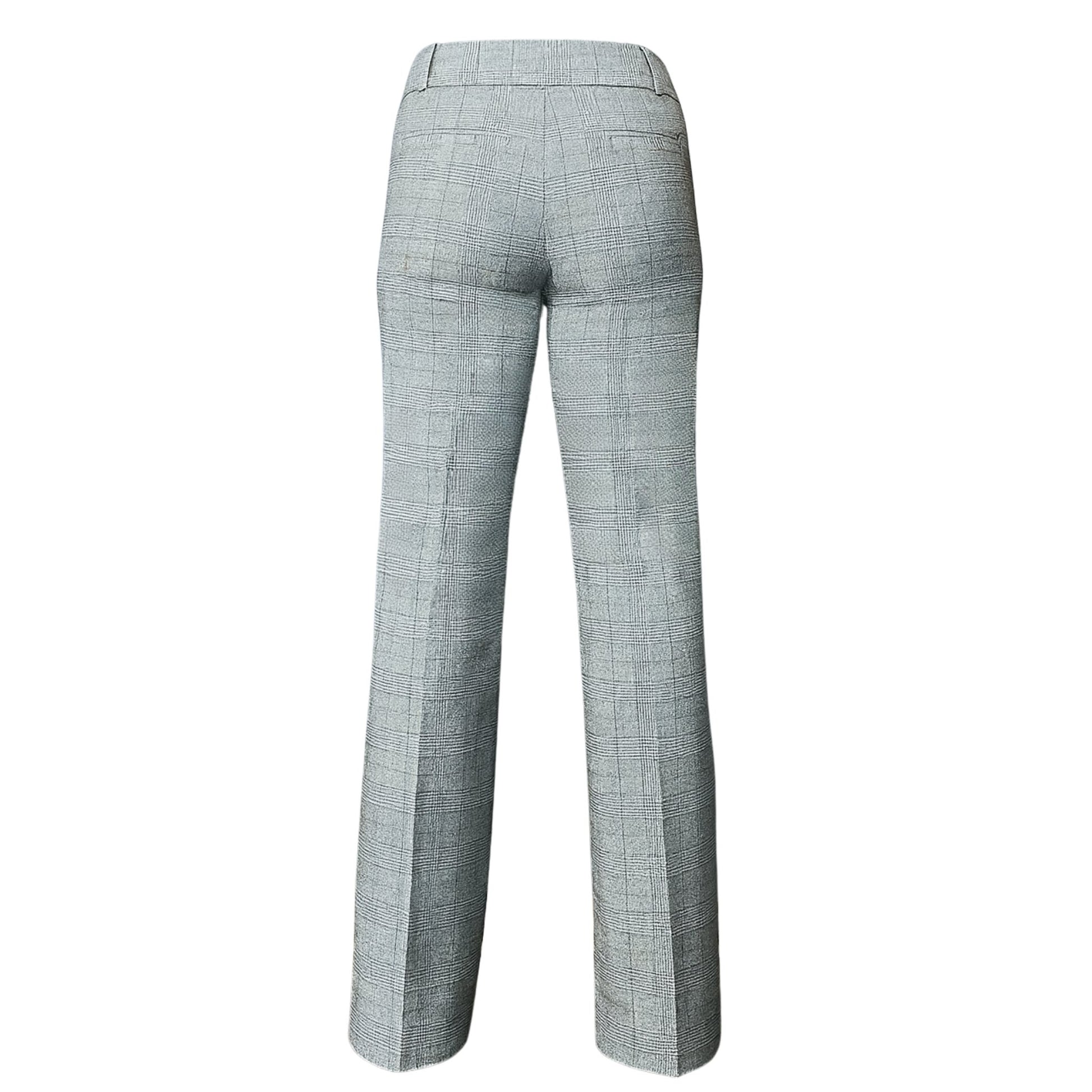 Imani Boot Cut Pants - Black Plaid Monique's Couture Fashions 