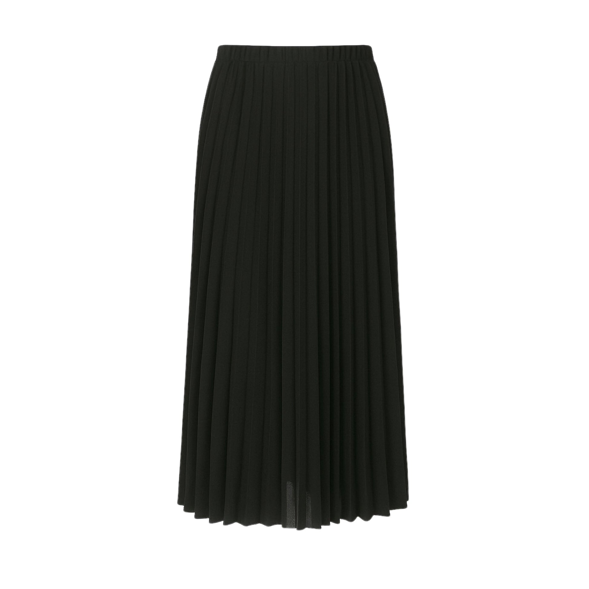 Destiny Pleated Midi Skirt - Black Skirts Mo'Nique Couture Fashions 