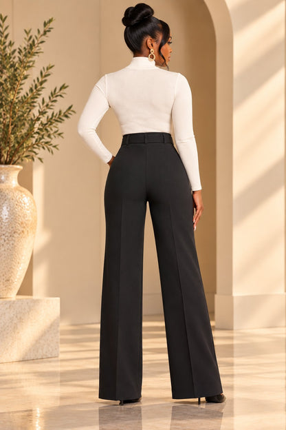 Woman's Black Dress Pants Pants Mo'Nique Couture Fashions 
