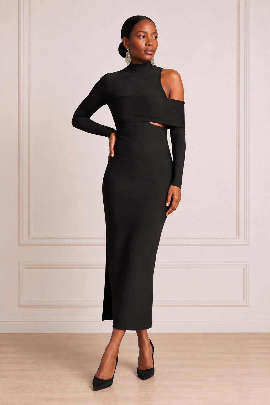 Noire Bandage Dress Dress Mo'Nique Couture Fashions 