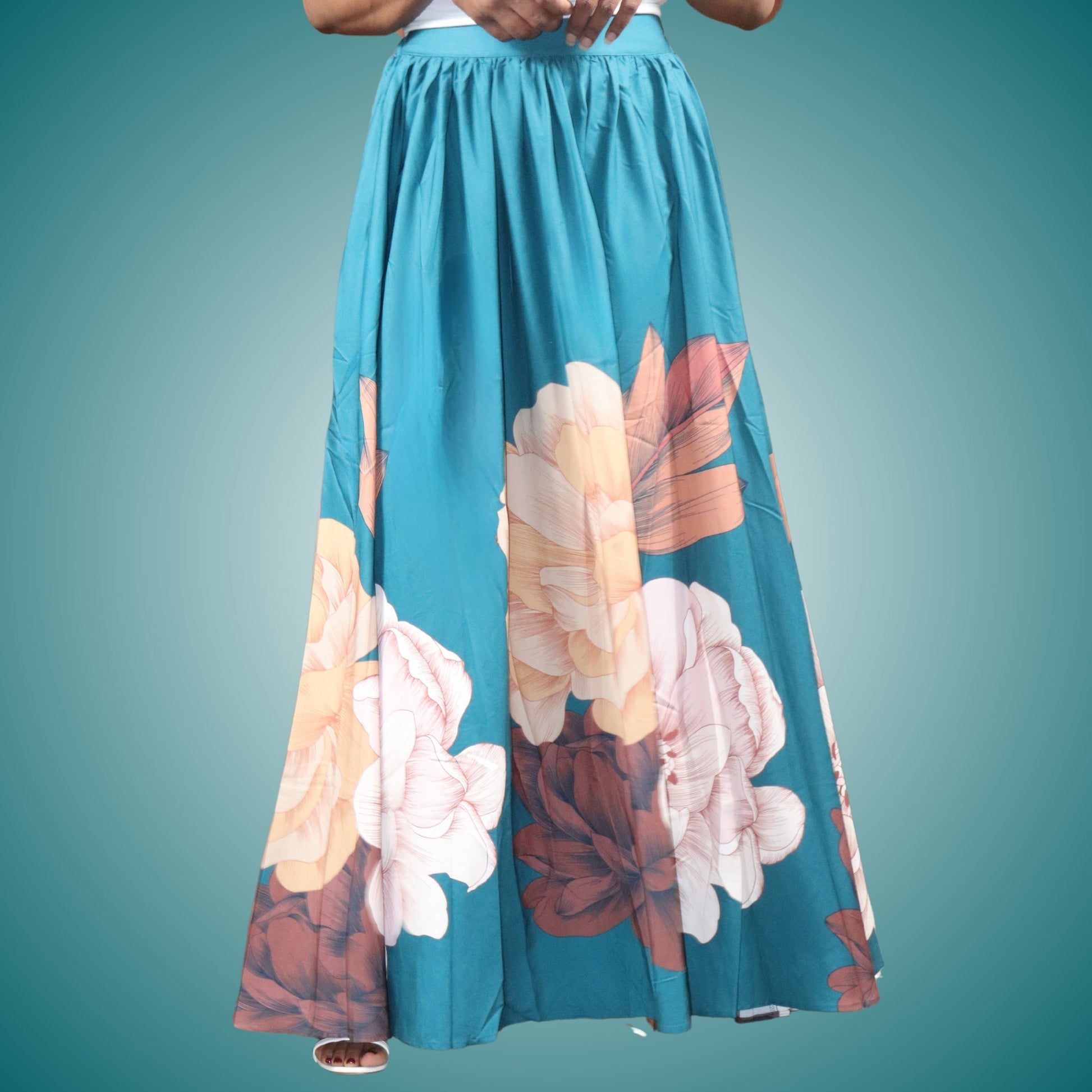 Enchanted Garden Woman's Maxi Skirt Skirts Mo'Nique Couture Fashions 