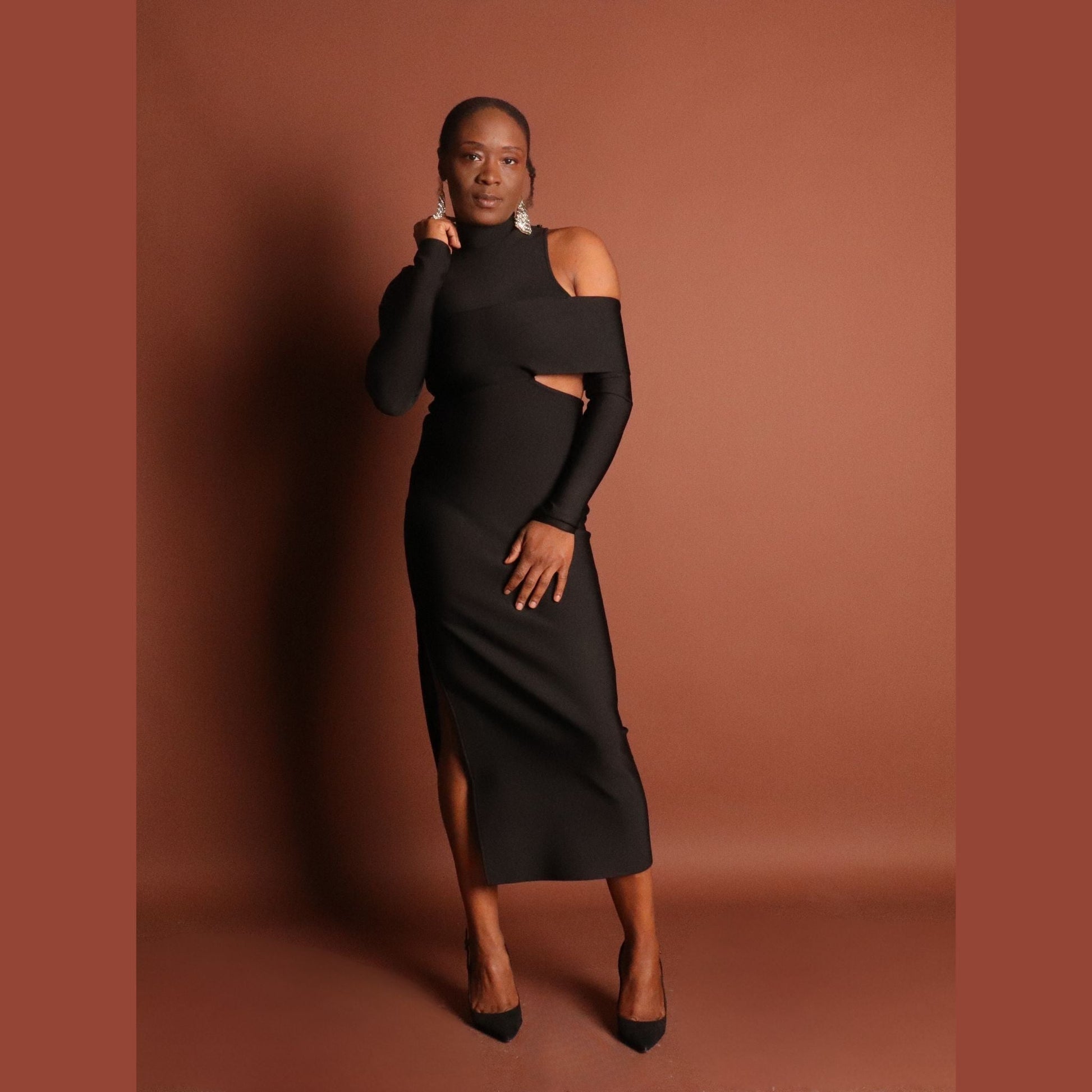 Noire Bandage Dress Dress Mo'Nique Couture Fashions 