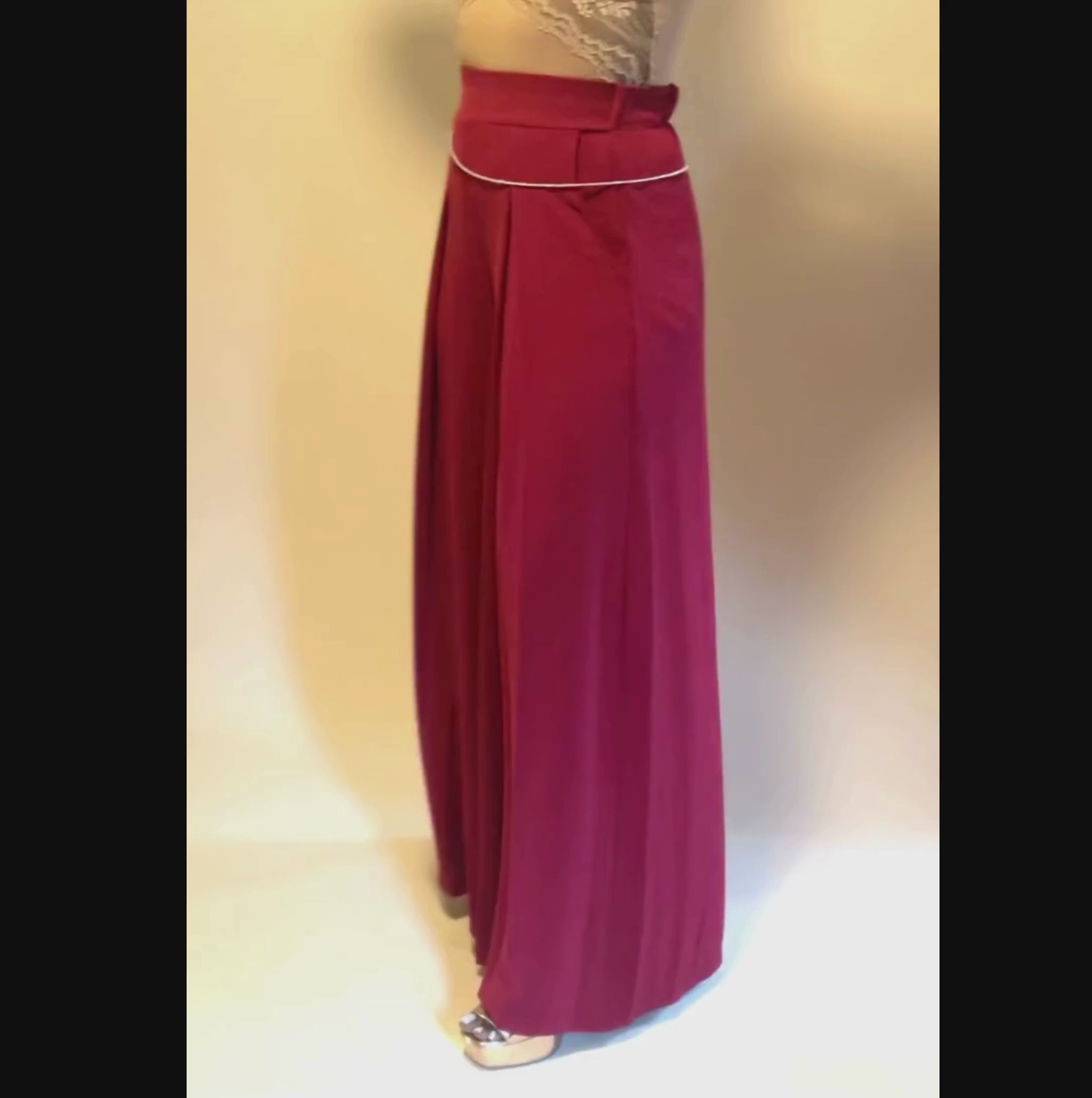 Palazzo Pants - Red